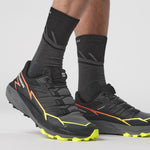 SALOMON THUNDERCROSS TRAIL RUNNING SHOE BLACK/RAINBOW