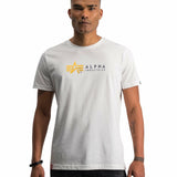 Alpha T - Gold Foil Print White